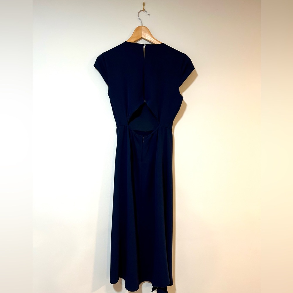 Aritzia Babaton Hampton navy midi dress NWOT size 0 - Picture 7 of 7